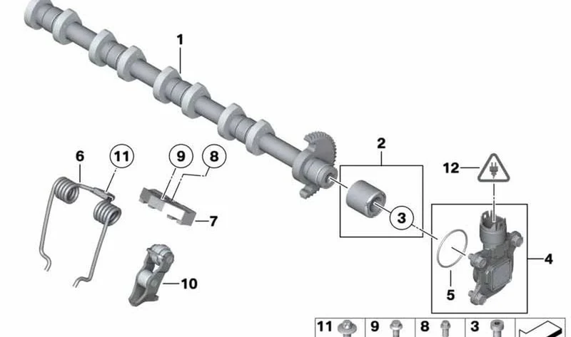 Tornillo de ajuste OEM 11377550163 para MINI R56, R55, R57, R58, R59, R60, R61... y más. Original MINI.