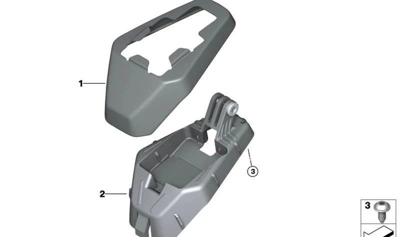 Juego adaptador antena GPS OEM 77317109004 para motos BMW S 1000 RR, M 1000 RR. Original BMW Motorrad.
