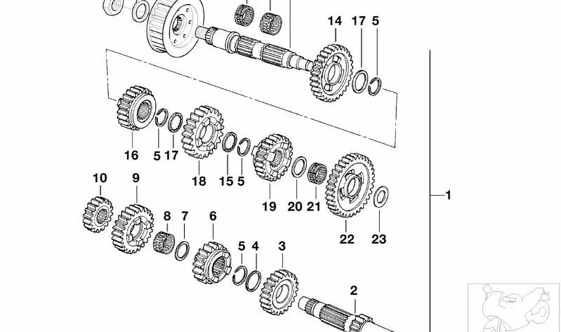 Tuerca con borde OEM 11117679162 para BMW Motorrad F 650 CS (K14) y más. Original BMW Motorrad.
