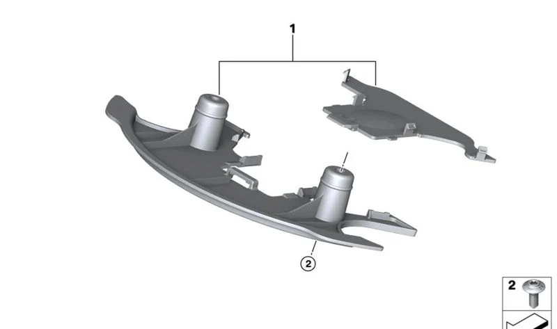 Cubierta de puente de horquilla OEM 46637924411 para motos BMW S 1000 RR (K67) 2021-2025. Original BMW Motorrad.