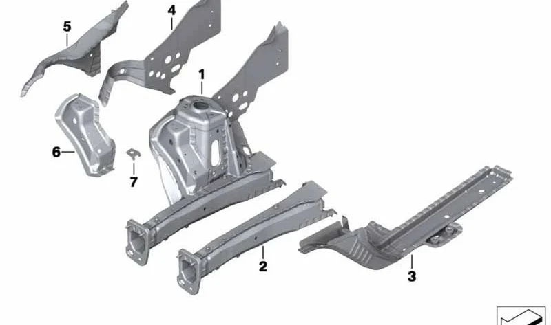 Soporte del motor delantero izquierdo OEM 41009805593 para MINI Countryman R60, Paceman R61. Original MINI.