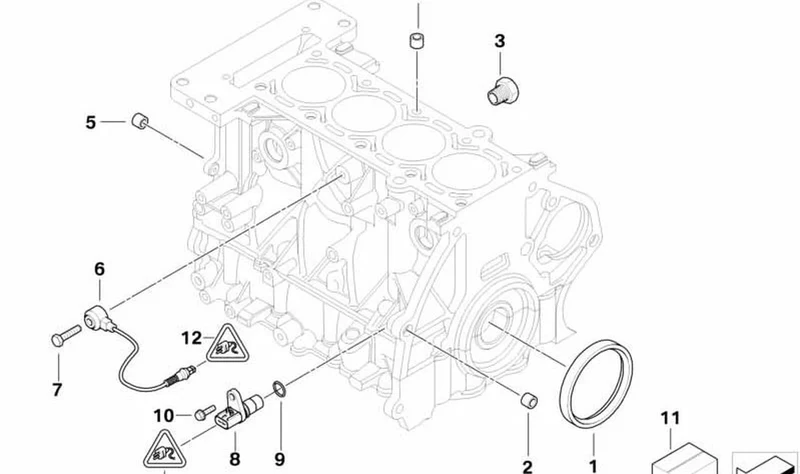 Tornillo de cierre OEM 07137829945 para MINI R50, R52, R53. Original MINI.