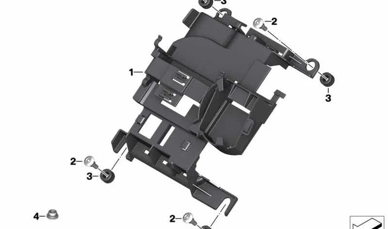 Soporte del mecanismo de mando OEM 61358522933 para BMW Motorrad F750GS, F850GS, F850GS Adventure... y más. Original BMW Motorrad.