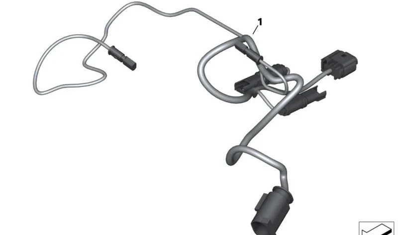 Mazo de cables trasero OEM 61118395847 para motos BMW C 400 GT (K08). Original BMW Motorrad.