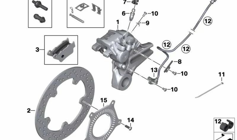 Guía de cable OEM 34527717900 para motos BMW S 1000 RR, S 1000 R, HP4. Original BMW Motorrad.
