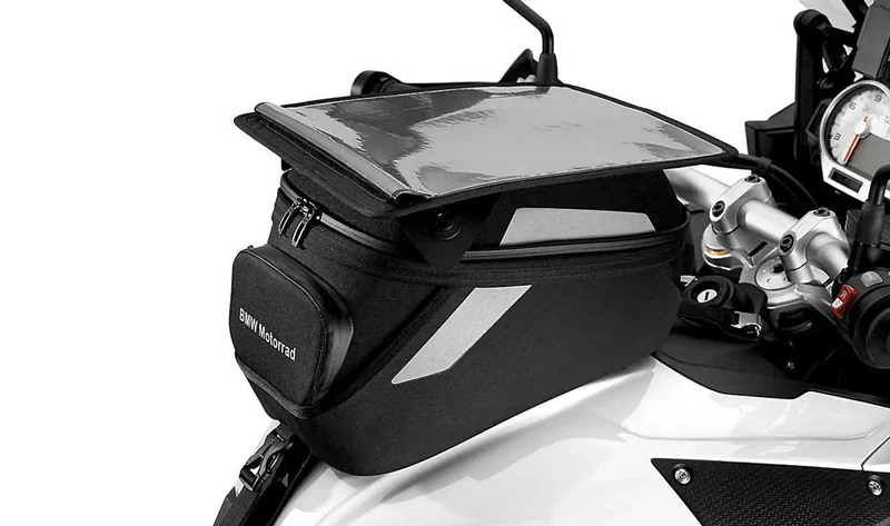 Bolsa sobredepósito con compartimento para mapas OEM 77458561547 para BMW Motorrad S 1000 XR (K49). Original BMW Motorrad.
