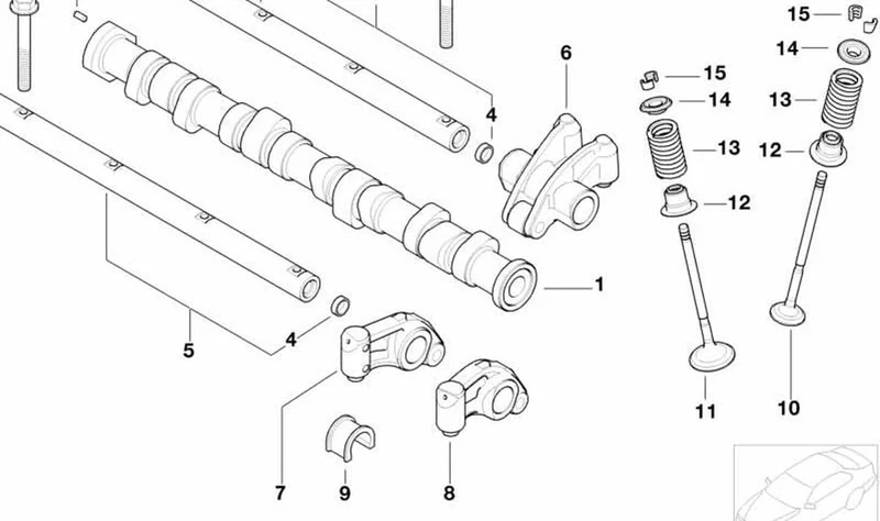 Juego de reparación de junta de vástago de válvula OEM 11340029571 para MINI R50, R52, R53. Original MINI.