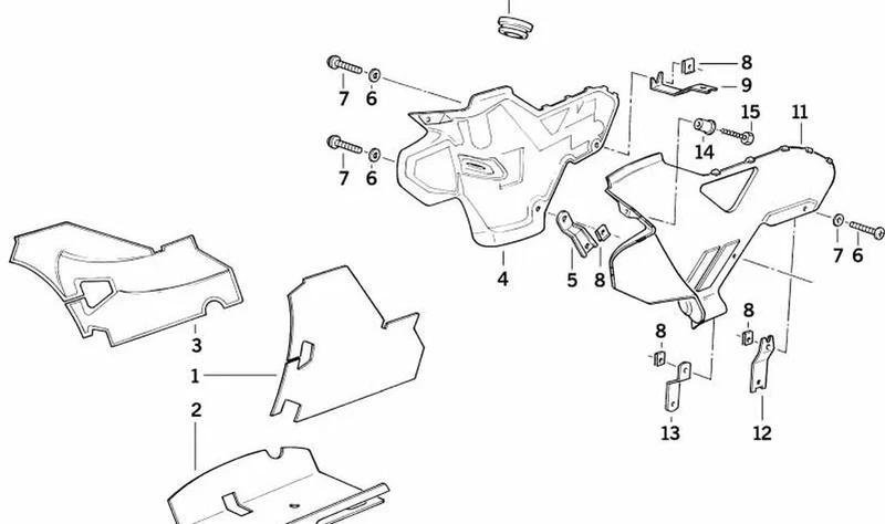 Revestimiento de amortiguador OEM 46632309328 para BMW Motorrad K1, K100RS. Original BMW Motorrad.