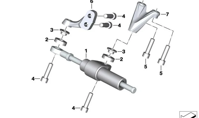 Soporte OEM 32769830223 para motos BMW R18, R18 Classic, R18 Roctane. Original BMW Motorrad.