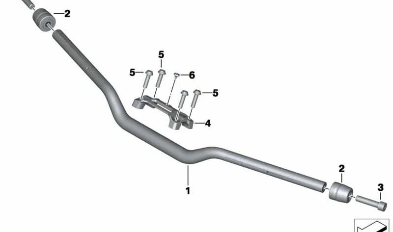 Manillar OEM 32718562396 para BMW Motorrad S 1000 R (K47) 2016-2020. Original BMW Motorrad.