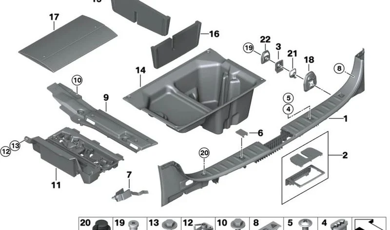 Armella de amarre OEM 51477129196 para MINI Clubman R55, Countryman R60, Paceman R61... y más. Original MINI.