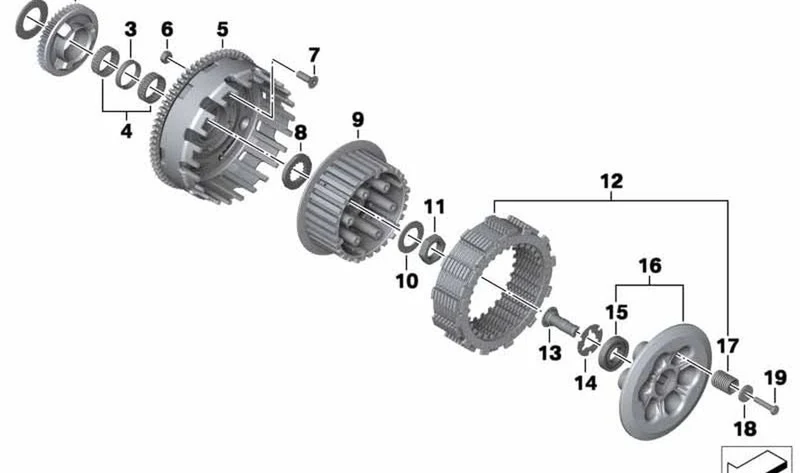 Rueda de cadena de bomba de aceite OEM 11418532657 para motos BMW F700GS, F800GS, F800GT, F800S, F800ST, F650GS... y más. Original BMW Motorrad.