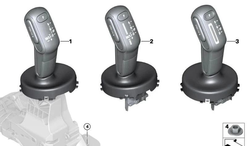 Selector de marcha deportivo-automático OEM 61316991607 para MINI F54, F55, F56, F57, F60... y más. Original MINI.