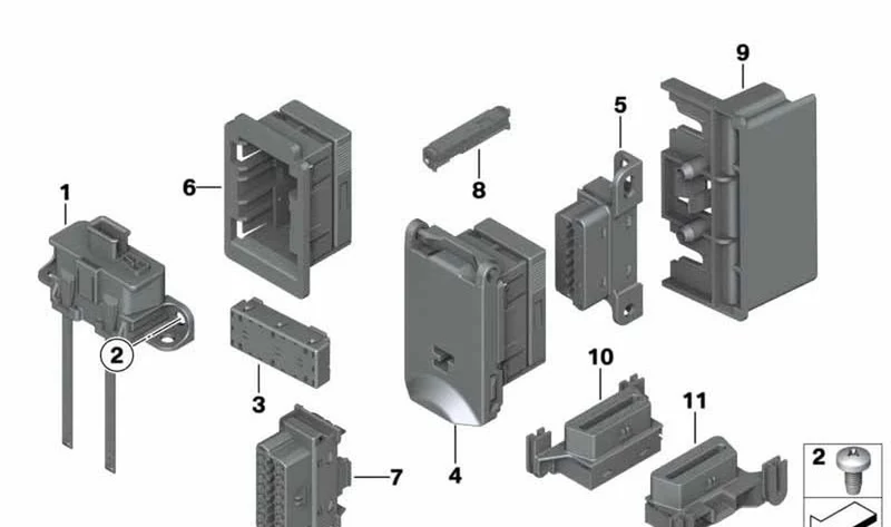 Soporte OBD reposapiés lado conductor OEM 61139306904 para MINI F56, F55, Clubman F54, Countryman F60... y más. Original MINI.