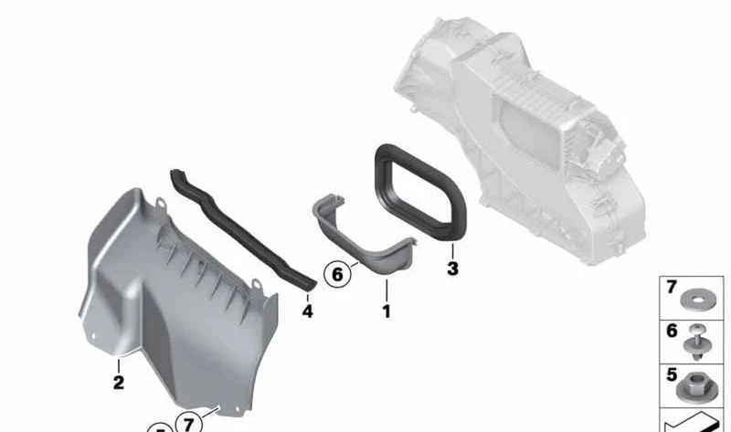 Junta de perfil OEM 64226916618 para MINI R50, R53, R56, Clubman R55, Cabrio R52, Coupé R58, Roadster R59, Countryman R60, Paceman R61... y más. Original MINI.