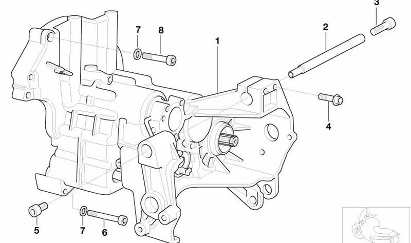 Cambio deportivo 6 marchas OEM 23007677015 para motos BMW R1150GS, R1150RT, R850RT. Original BMW Motorrad.