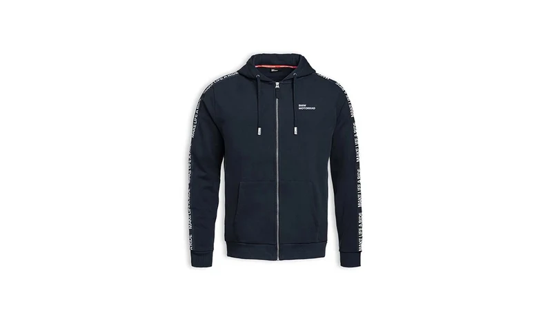 Sudadera con cremallera "Make Life a Ride" azul noche, talla M, para BMW Motorrad. Original BMW Motorrad.