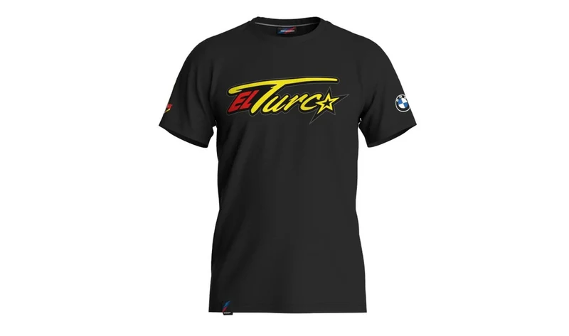 Camiseta Fan Toprak talla S negra OEM 766185678A52 para BMW Motorrad. Original BMW Motorrad.
