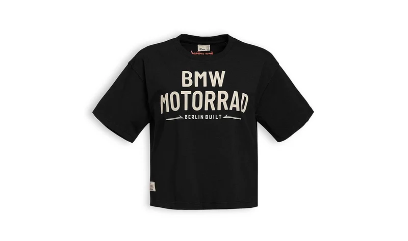 Camiseta negra Berlin Built talla L para BMW Motorrad. OEM 76615B3E380. Original BMW Motorrad.