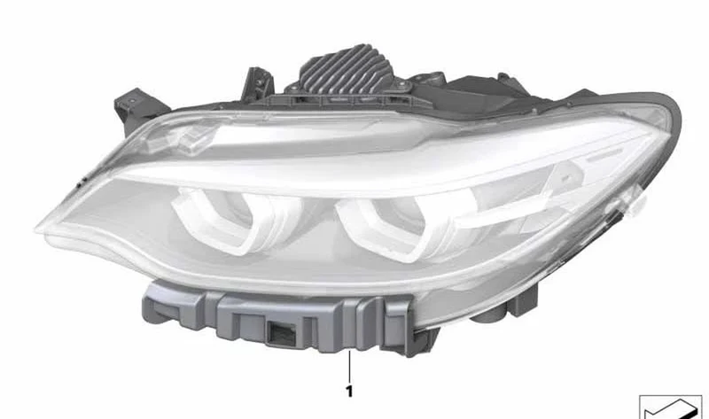 Faro LED izquierdo OEM 63117469777 para BMW F22, F87 M2, F23 LCI. Original BMW.