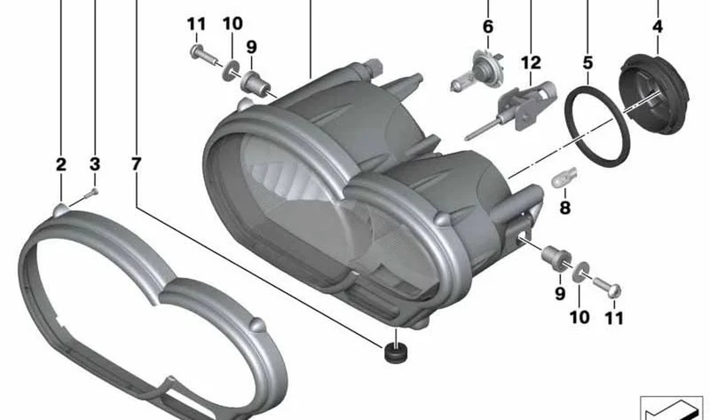 Ajuste de altura OEM 63127723839 para BMW Motorrad F800GT, F800S, F800ST, R1200GS, R1200GS Adventure. Original BMW Motorrad.