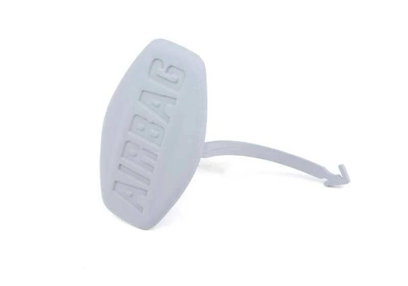Rotuló indicativo "Airbag lateral" GRAU OEM 51417004437 para BMW X5 E53. Original BMW.