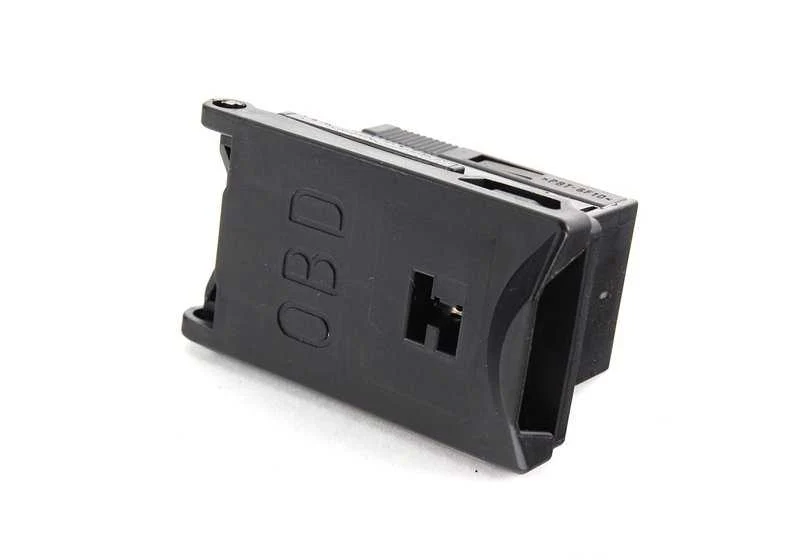 Tapa con cuadro toma de corriente OBD OEM 61138373323 para BMW Serie 3 E46, Serie 5 E39, Serie 7 E38, X5 E53, X5 F15, X6 F16... y más. Original BMW.