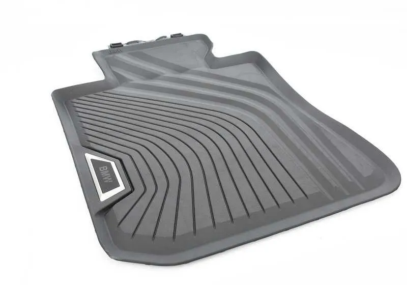 Alfombrillas delanteras todo clima OEM 51475A43444 para BMW i3 G28, i4 G26, i4 G26 LCI. Original BMW.