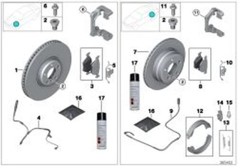 Disco de freno construcción ligera ventilado delantero derecho OEM 34106898726 para BMW X5 E70, F15, X6 E71, E72, F16. Original BMW.