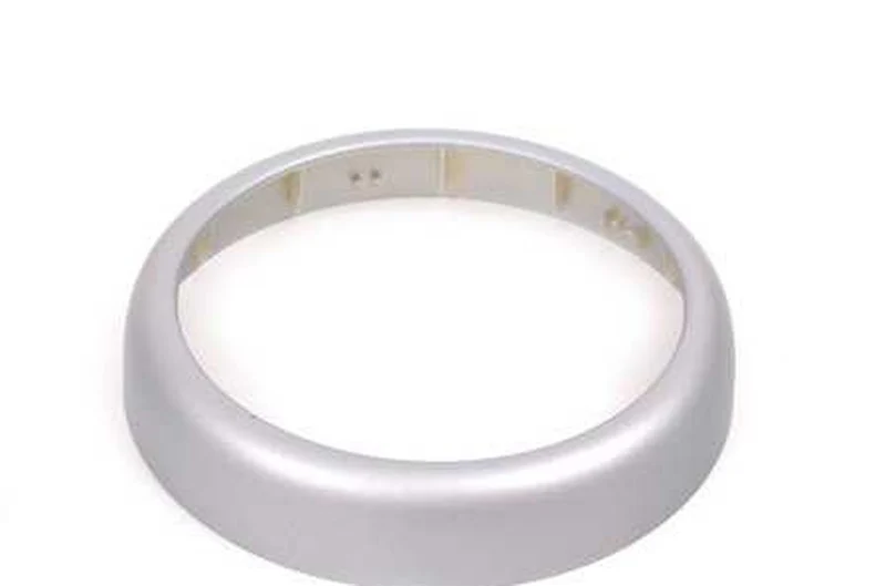 Anillo adorno fuelle palanca de cambio plata OEM 51167052160 para MINI R50, R53, Cabrio R52. Original MINI.