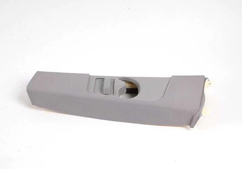 Paramento columna A izquierda superior ITS OEM 51437065361 para BMW E46 316Ci, 318i, 320i, 325i, 330i... y más. Color HELLGRAU. Original BMW.