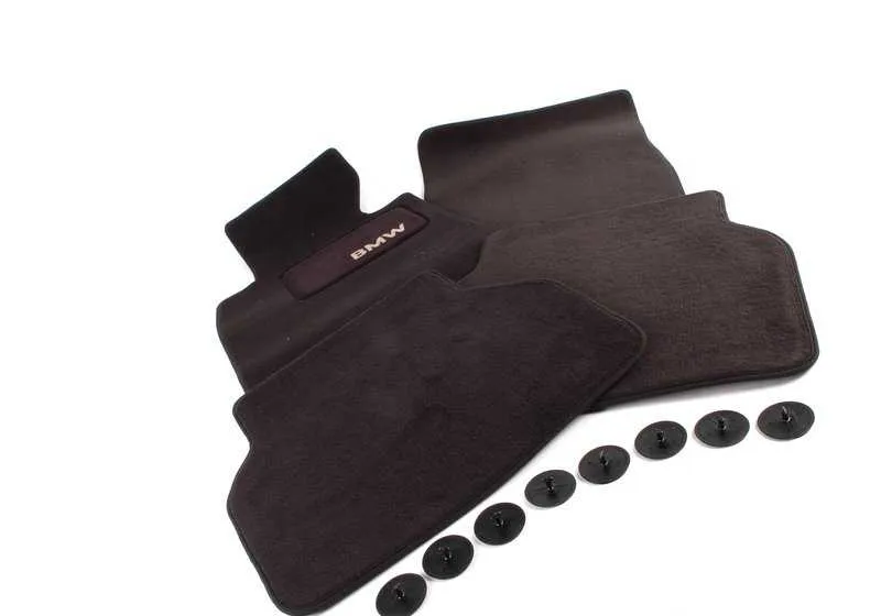 Alfombrillas delanteras y traseras antracita OEM 51478204019 para BMW Serie 5 E39 Berlina y Touring. Original BMW.