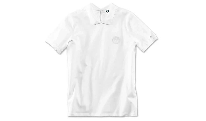 Polo de moda blanco talla M OEM 80142466139 para BMW. Original BMW.
