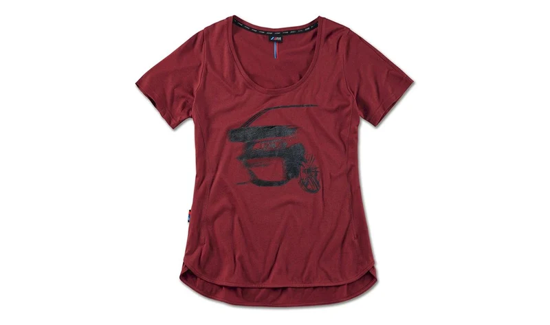 Camiseta gráfica burdeos talla S para BMW. Válido para BMW. Original BMW.