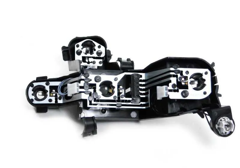 Portalámpara izquierdo para indicador de dirección trasero OEM 63216923305 para BMW Serie 5 E60, E61. Original BMW.