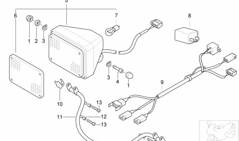 Casquillo OEM 46707664424 para motos BMW F 650 GS, G 650 GS. Original BMW Motorrad.