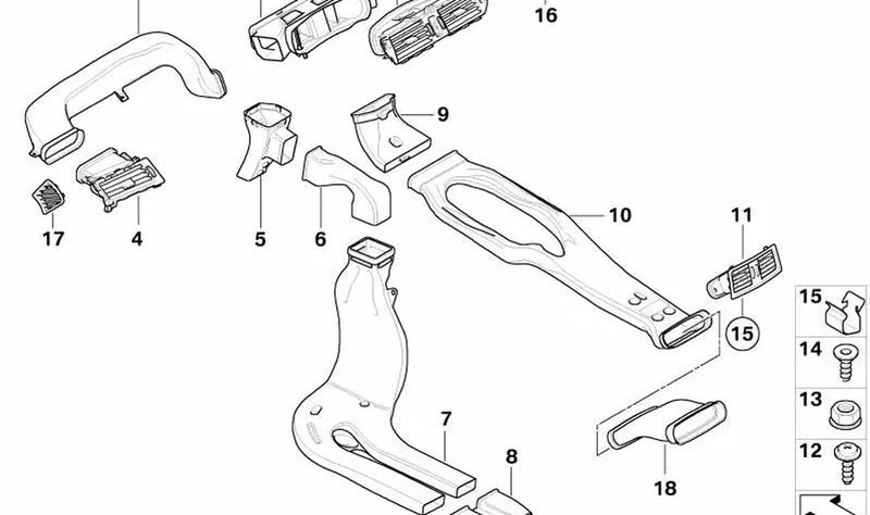 Parrilla de aire fresco derecha OEM 64229112205 para BMW Serie 5 E60, E61 LCI (2005-2010). Original BMW.