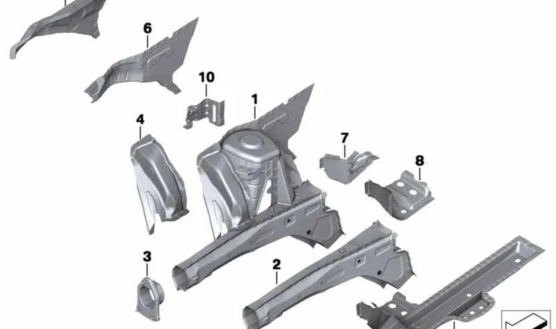Apoyo de soporte del motor superior izquierdo OEM 41002755189 para MINI R56, R55, R57, R58, R59... y más. Original MINI.