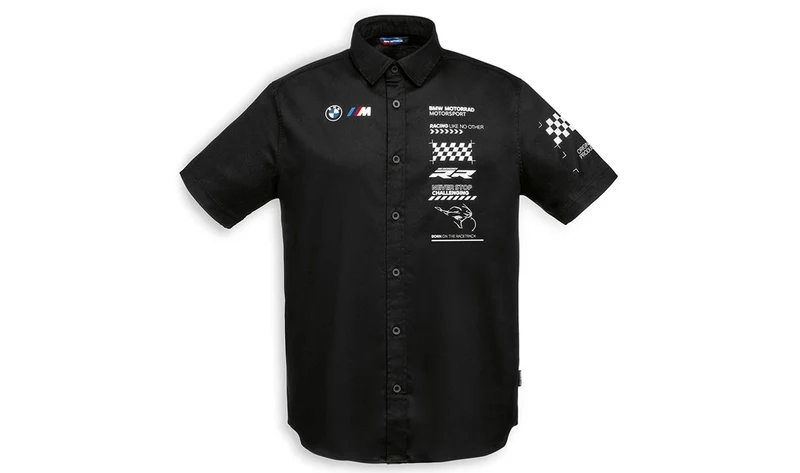 Camiseta de manga corta Race Team negra talla M OEM 76615A81686 para BMW. Original BMW Motorrad.