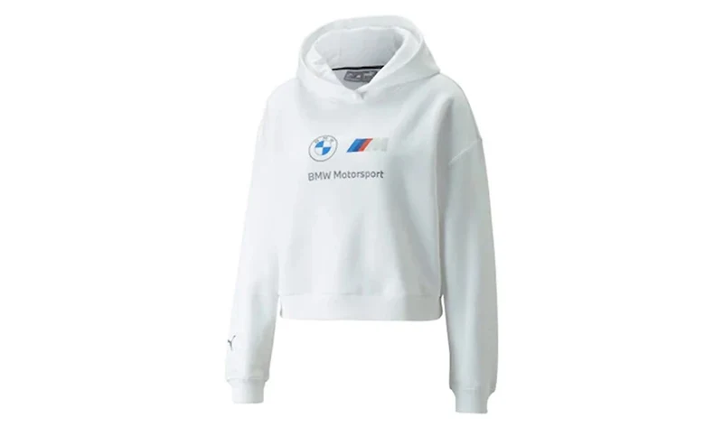 Sudadera con capucha M Motorsport Logo talla S blanca para BMW. Original BMW.
