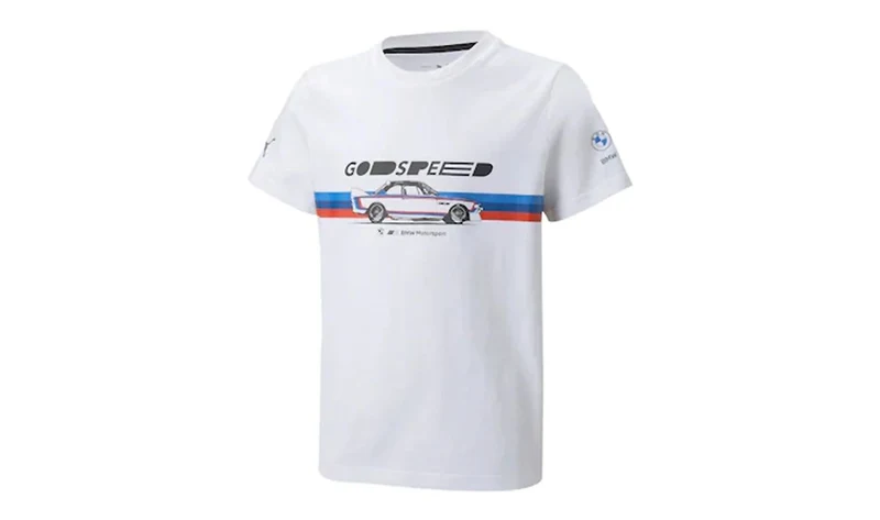 Camiseta BMW M Motorsport blanca talla 128 para niño. Válido para BMW. Original BMW.