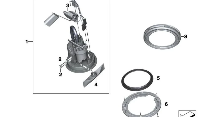 Junta OEM 16117923179 para motos BMW R 1300 GS, M 1000 R, F 800 GS, C 400 GT... y más. Original BMW Motorrad.
