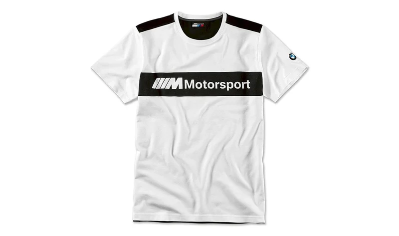 Camiseta M Motorsport Logo talla M en blanco y negro para BMW. Válido para BMW. Original BMW.