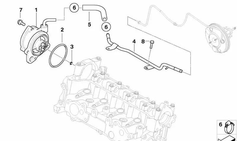 Anillo obturador toroidal OEM 11667791981 para MINI One D R50 (06/2002 - 07/2006). Original MINI.