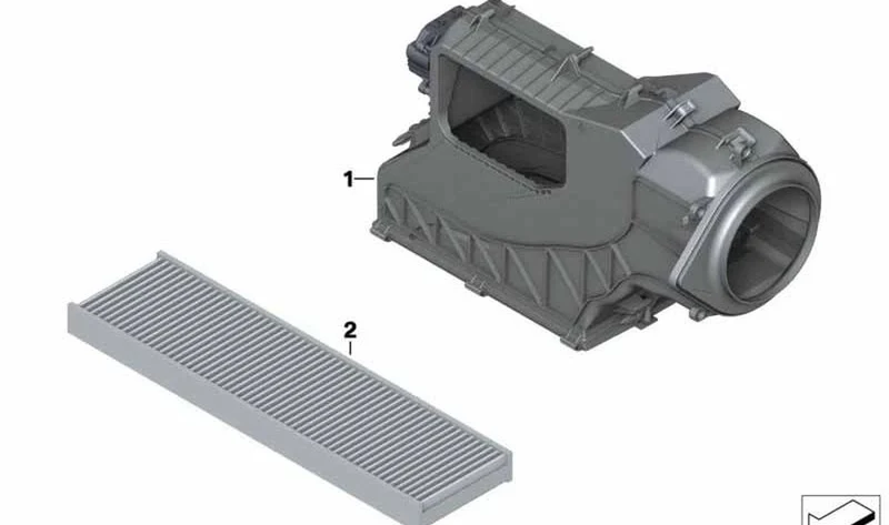 Microfiltro OEM 64113422674 para MINI R56, R56 LCI, Clubman R55, Cabrio R57, Coupé R58, Roadster R59, Countryman R60, Paceman R61... y más. Original MINI.
