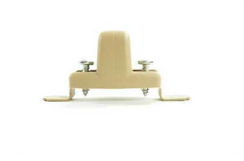 Soporte parasol beige claro OEM 51168243575 para BMW Serie 3 E46 (316Ci, 318Ci, 320Ci, 316i, 318i, 320i). Original BMW.