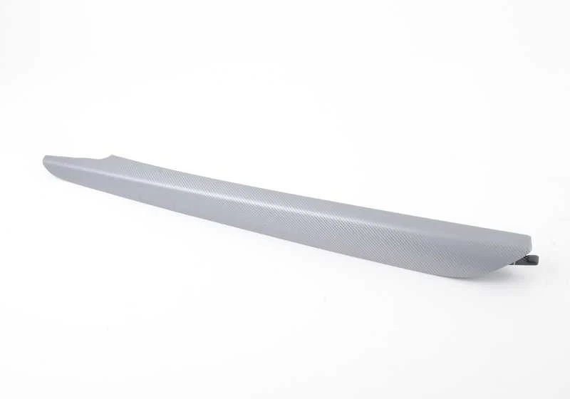 Panel protector aluminio consola central derecha OEM 51168058572 para BMW X5 (F15), X6 (F16). Original BMW.