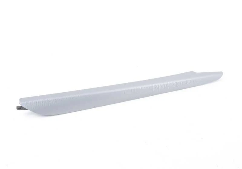 Panel protector aluminio consola central izquierda OEM 51168058571 para BMW X5 F15, X6 F16. Original BMW.