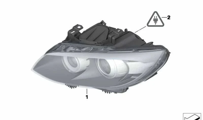 Faro bi-xenón derecho OEM 63117182508 para BMW E90, E92, E93, E90 LCI, E92 LCI, E93 LCI. Original BMW.