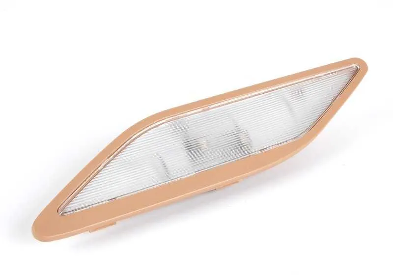 Luz interior trasera izquierda beige OEM 63318363605 para BMW Serie 5 E39 520i y más. Original BMW.